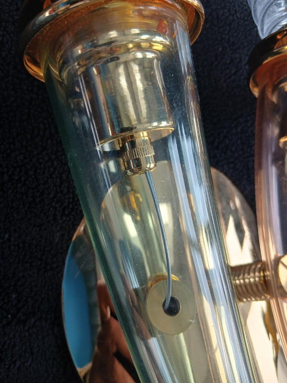 Image 1 of Lampada da parete in vetro disegnata da Giuseppe Righetto per Artemide Italia 1980