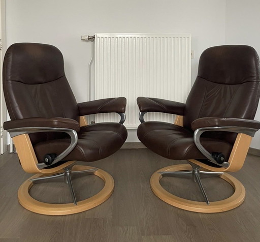 Stressless Design Sesselset inkl. Fußhocker
