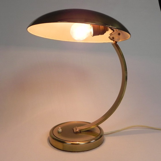 Image 1 of Bauhaus messing bureaulamp, model 6751 van Christian Dell voor Kaiser Leuchten