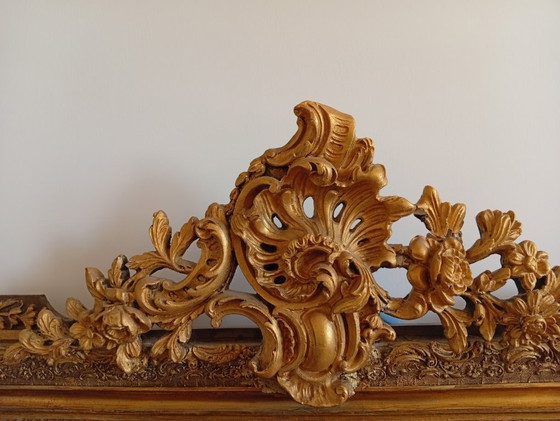 Image 1 of Antique Louis Philippe plaster mirror