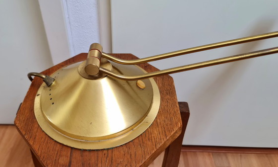 Image 1 of Lampe de banquier lampe de bureau lampe de piano Hollywood Regency Heinz Neuhaus