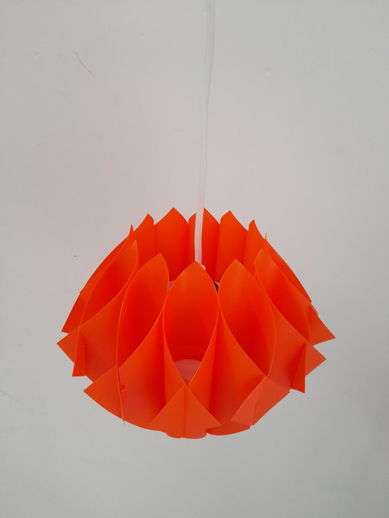Image 1 of Petite suspension origami orange Zicoli 1970s