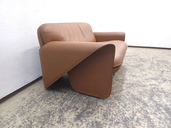 Image 1 of De Sede ds 125 Cognac Designer Sofa Leather Sofa Couch Gerd Lange