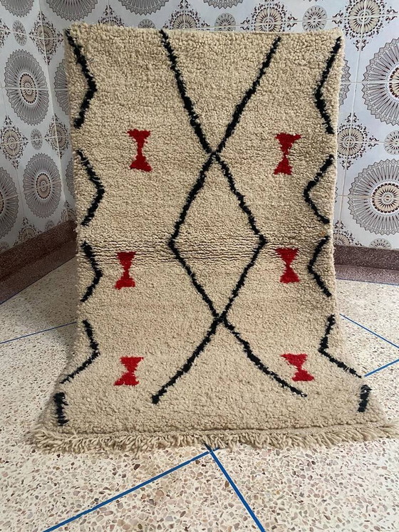 Marokkaans Berber vloerkleed gedecoreerd 250cmx150cm – Vloerkleden en tapijten, Wool, Bohemian (photo 2 of 10)
