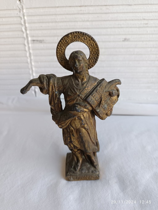 Icon - Saint Pancrance - Gilt Bronze 1910-1920 - Spain