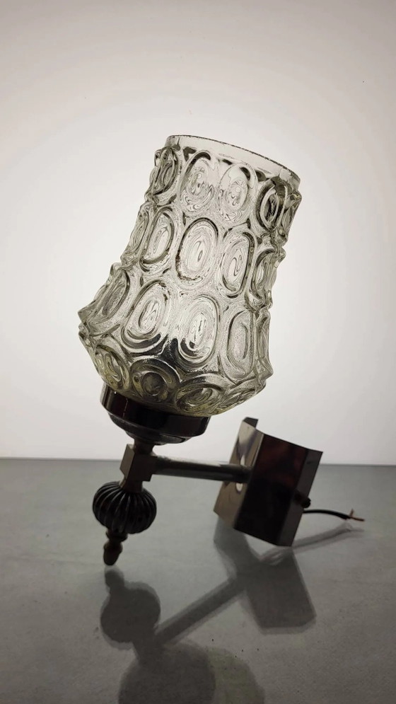 Applique in vetro e metallo cromato – Chrome, Glass (photo 3 of 6)