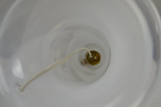 Image 1 of Grande lampada da tavolo in vetro di Hannelore Dreutler/Studio Åhus per Ateljé Lyktan, firmata e datata 1981