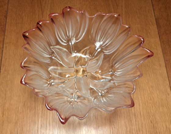 Walther Glas "Sylvia" Tulip Bowl on Foot, Crystal, Pink (photo 4 of 7)