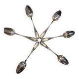 Image 1 of 6 cucchiaini da caffè in argento Art Déco