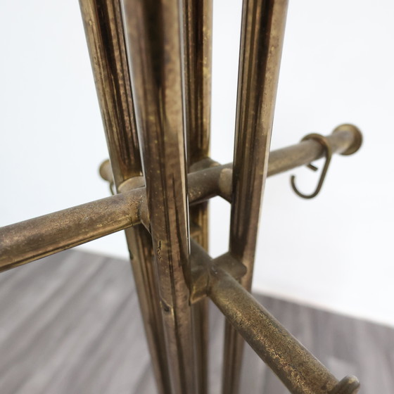 Image 1 of Renato Zevi Metalarte Marmeren en Messing Kapstok Modern Design