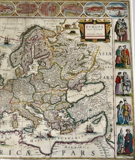 Image 1 of Mapa de Europa por G. Blaeuw