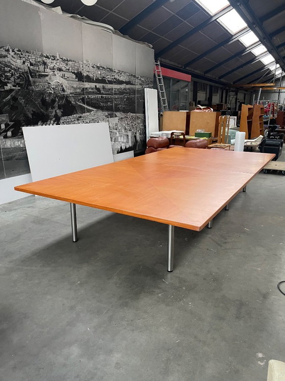2x Unique Danish Design Large Tables – Metal, Wood, Vintage (photo 6 of 10)