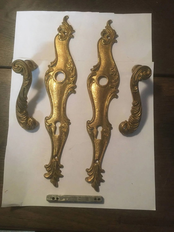 Louis xv style brass crutches and plaques – Decorative Objects, Vintage (photo 14 of 14)
