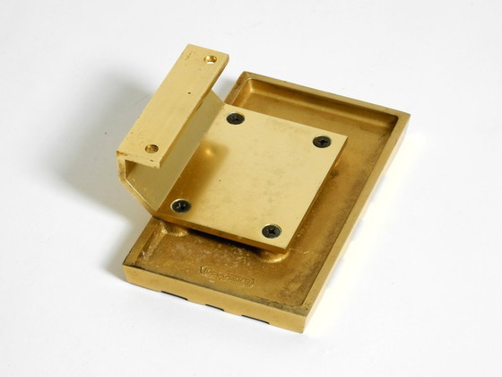 Image 1 of Very beautiful 1960s Space Age abstract design door handle made of brass-plated cast aluminum