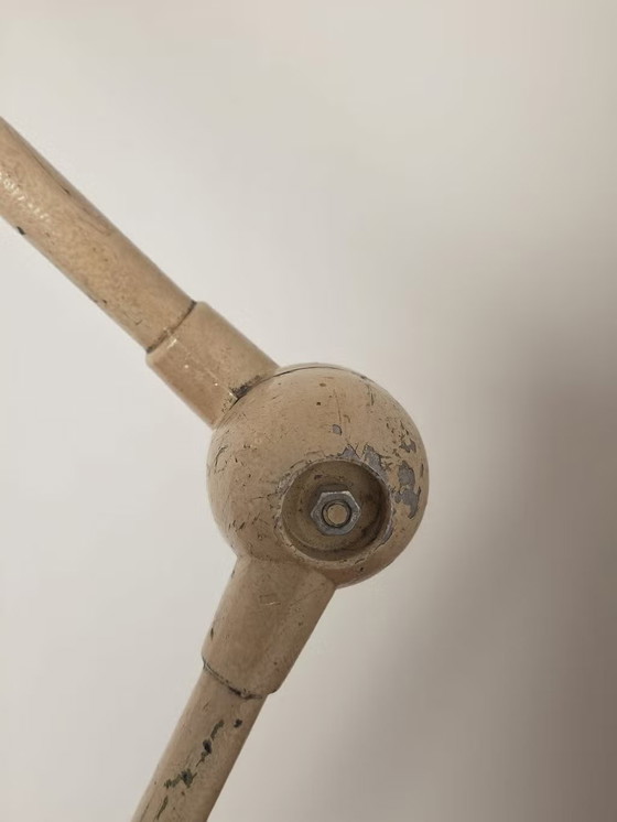 Jean-Louis Domecq, Lampada Jieldé industriale beige, Anni '50, Jielde, Lampade da tavolo, Metallo (foto 12 di 23)