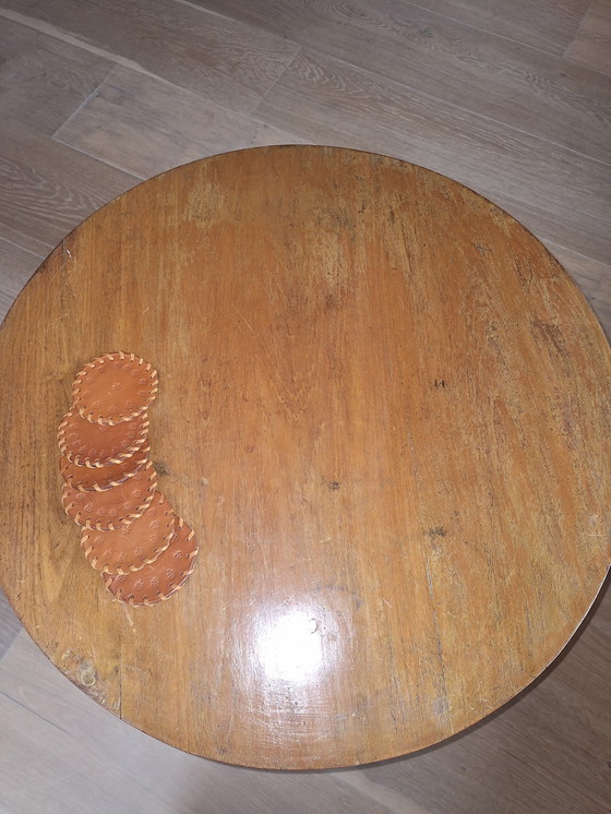 Image 1 of Mesa de centro única de ratán y bambú de la década de 1950