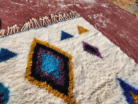 Image 1 of Tappeto vintage marocchino Beni Ourain 250 x 150 cm – Tappeto berbero in lana tessuto a mano