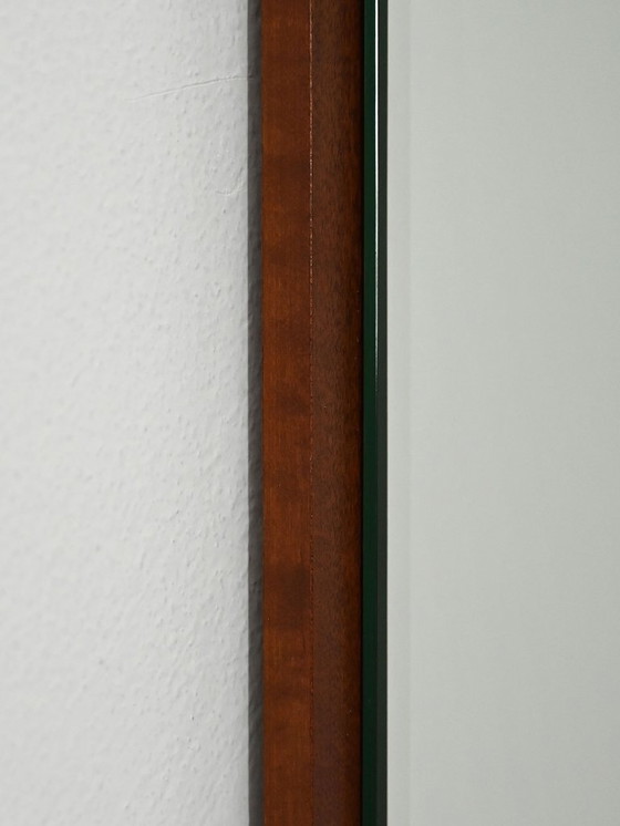 Image 1 of Zweedse rechthoekige teakhouten spiegel "Sara" model