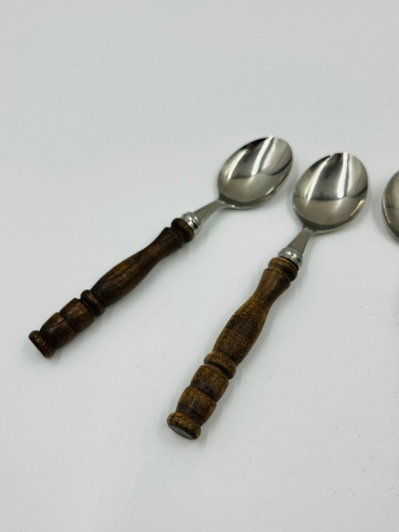 Set di posate vintage da 22 pezzi con manici effetto legno – Wood (photo 21 of 24)
