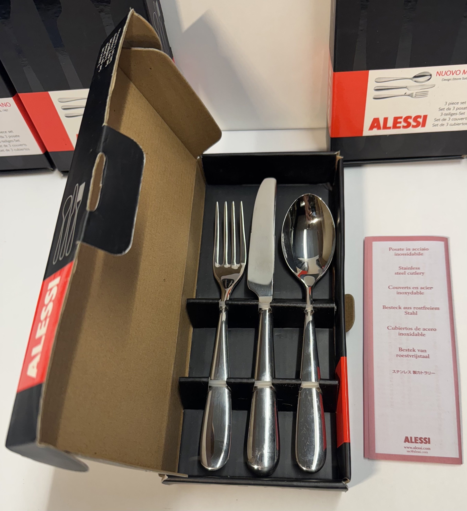 【新品未使用⠀】Alessi フォークセット 5点 5x Alessi cutlery set | €200 | Whoppah