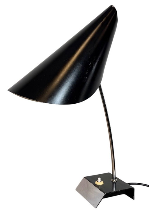 Lampe de Bureau Vintage Noire par Josef Hůrka pour Napako, 1960s
