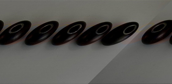 Image 1 of Set van 6 vinage kandelaars '60/'70