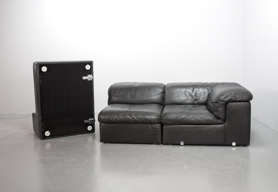 Canapé modulaire Jeep en cuir gris, années 1970, ensemble de 4 – Durlet, Canapés modulables, Leather (photo 21 of 38)
