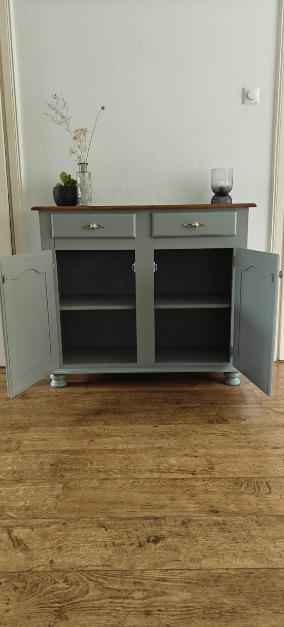 Image 1 of Vintage sideboard cabinet in concrete grey | Unique & atmospheric