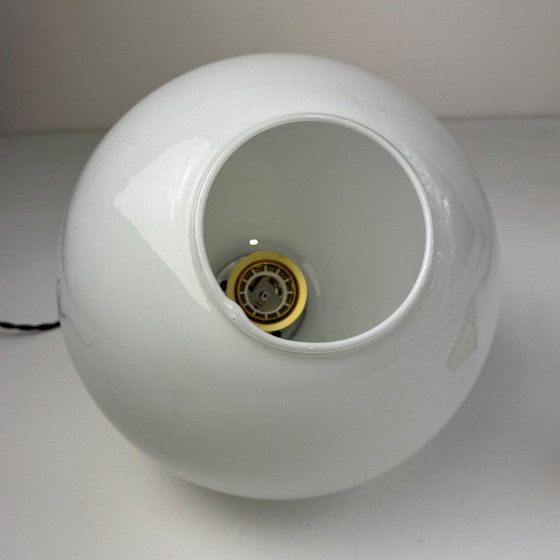 Image 1 of Vintage Opaline Glass Pendant Light, 23 cm XL