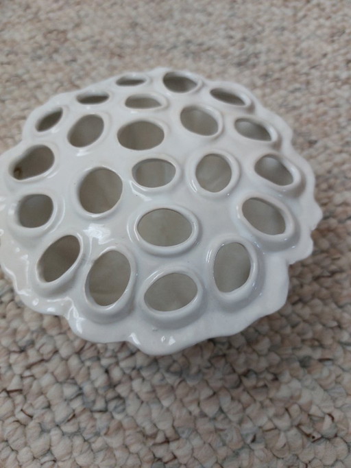 vase tulipe vintage en faïence