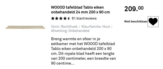 Image 1 of dining table boostam oak/metal 200 cm