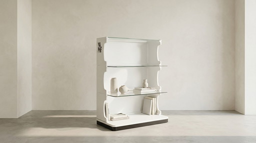 Estantería vintage de la era espacial de mediados de siglo