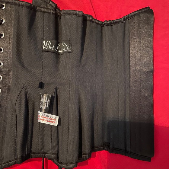 Nuovo senza etichette Sexy What Katie Did Black Morticia Underbust Corset L4086 Waist Trainer Professional (photo 6 of 9)