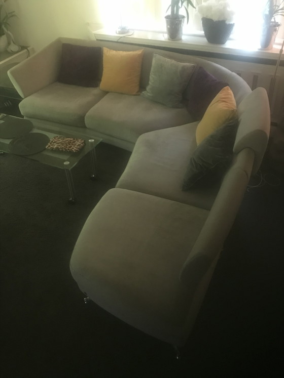 Rolf Benz 222 Corner Sofa Seating Island – Textile, Chrome (photo 9 of 11)