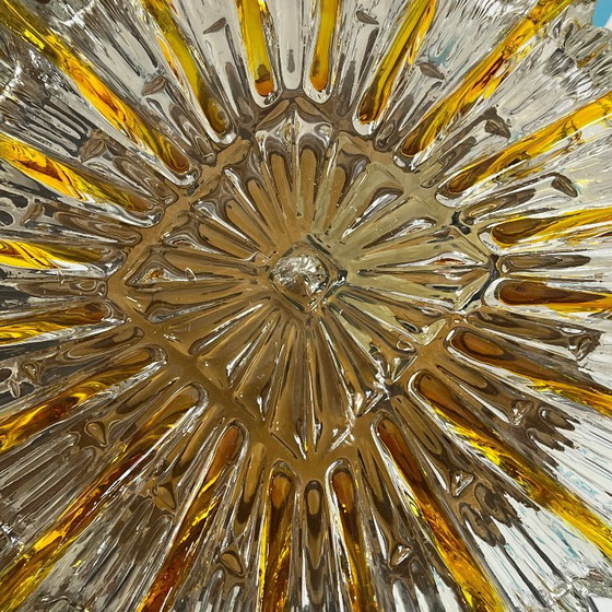 Grote Vierkante Zon Glas Wandlamp of Plafondlamp Type Limburg – Glashütte Limburg, Wandlampen (photo 4 of 9)