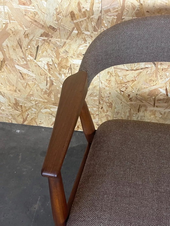 Image 1 of 60s 70s teakhouten fauteuil bureaustoel Th. Harlev voor Farstrup 60s
