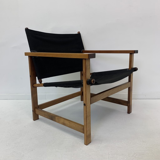 Mid-Century Desgn Safari Chair By Hyllinge Møbler Denmark, 1970’S