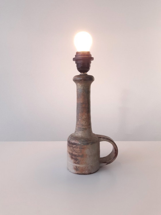 Image 1 of Mobach vintage ceramic lamp base, earth tones mcm lamp base