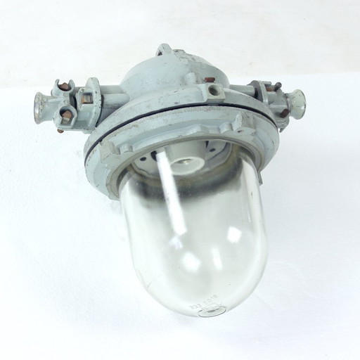 Industrial Factory Ceiling Light, Czechoslovakia 1950s