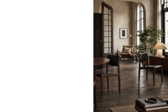 Image 1 of Vintage Mid-Century Scandinavian Modern Rosewood & Black Leather Chairs by H.W. Klein for Bramin, 1960s, Set of 3
