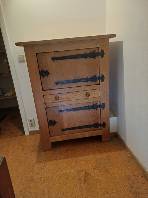 Rustieke bar-kast in eik – drankenkasten, Iron, Wood (photo 2 of 6)