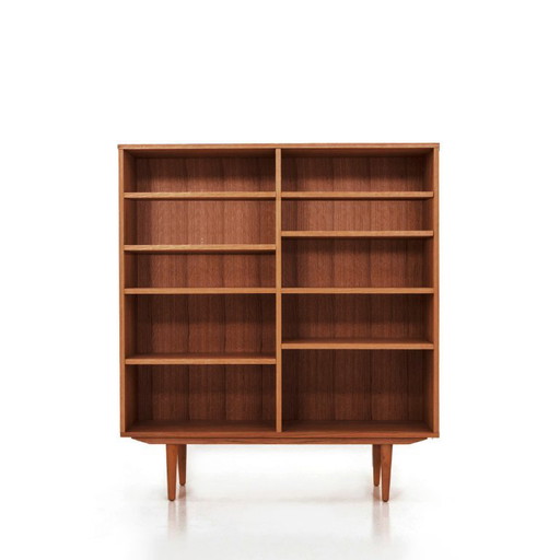 Oak bookcase stained in teak - R02