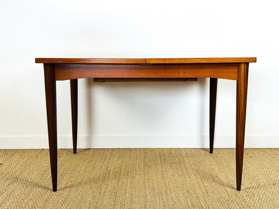 Image 1 of Uitschuifbare Scandinavische teakhouten eettafel, 1960