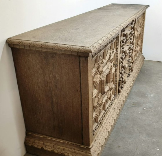 Handgeschnitzte Anrichte – Sideboard, Wood (photo 3 of 5)