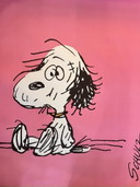 Beware of a Kitten's Smile Snoopy Hallmark poster by Charles Schulz, 1950s