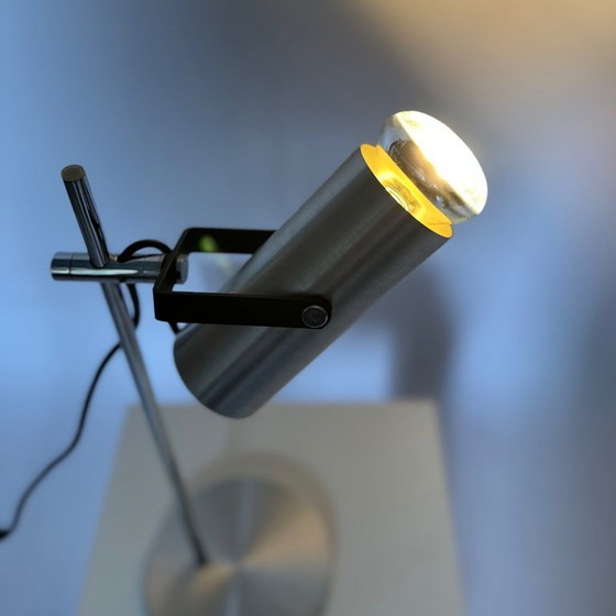 Image 1 of Vintage 1970s Aluminium & Chrome Desk Lamp