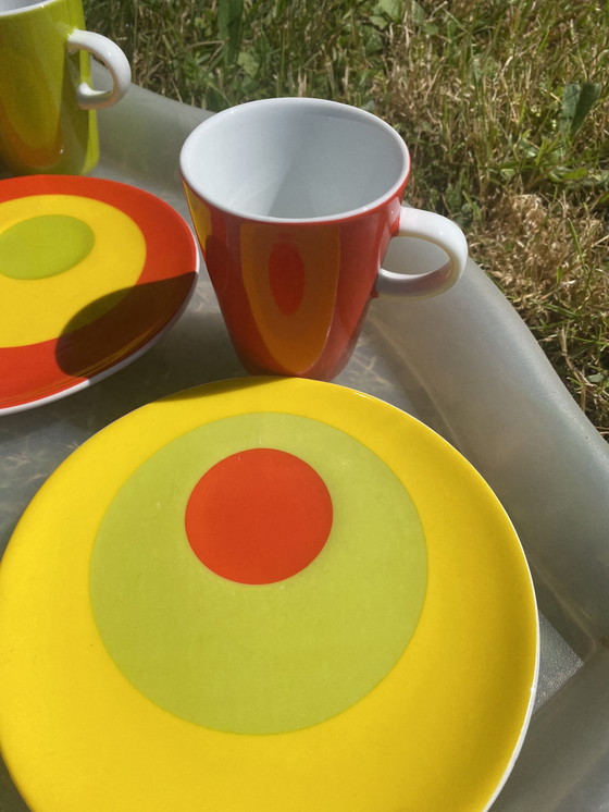 Image 1 of Lot de 6 Tasses et Soucoupes Espresso Genevieve Lethu