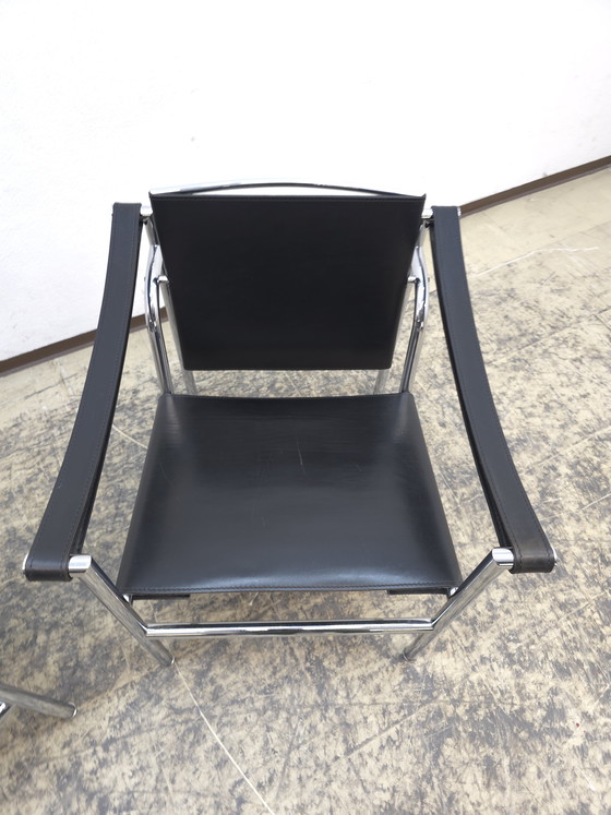 Image 1 of Cassina LC1 Armchair Set of 2 Designer Armchairs Leather Armchairs Chair Le Corbusier