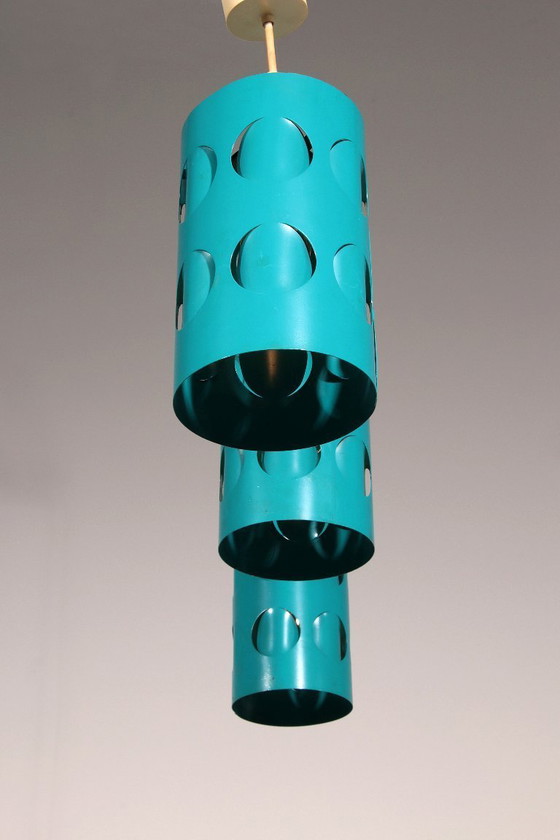 Image 1 of Raak Amsterdam Space Age Pendelleuchten-Trio – Ikonisches niederländisches Design