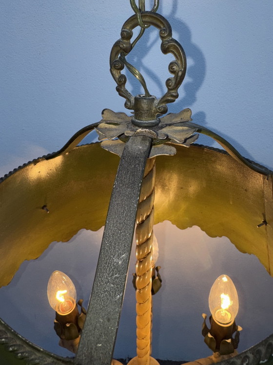 Florentine Chandelier Hollywood Regency Style 60s – Metal (photo 4 of 15)